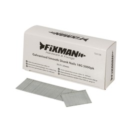Fixman Galvanised Smooth Shank Nails 18G 5000pk