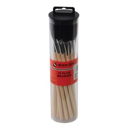 Dickie Dyer Flux Brushes 25pk Wooden Handle