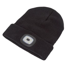 Sealey LED185 Beanie Hat 4 SMD LED USB Rechargeable
