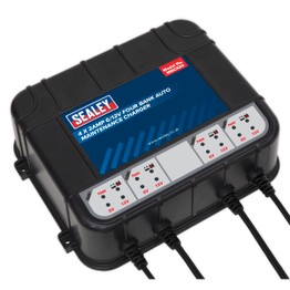 Sealey MBC420 Four Bank 6/12V 8Amp (4 x 2A) Auto Maintenance Charger