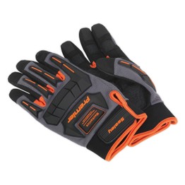 Sealey MG803L Mechanic's Gloves Anti-Collision - Large