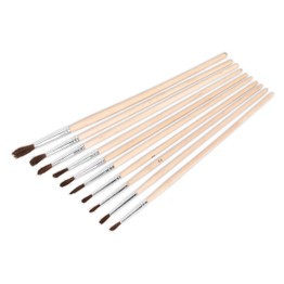 Sealey PB2 Touch-Up Paint Brush Assortment 10pc Wooden Handle