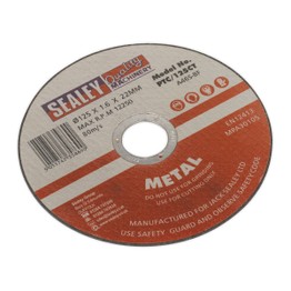 Sealey PTC/125CT Cutting Disc &#8709;125 x 1.6mm 22mm Bore