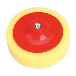 Sealey PTC/CH/M14-Y Buffing & Polishing Foam Head &#8709;150 x 50mm M14 x 2mm Yellow/Coarse
