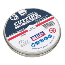 Sealey PTC11510CET Cutting Disc 115 x 1.2mm 22mm Bore Pack of 10