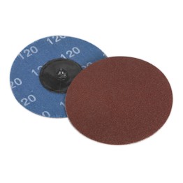 Sealey PTCQC75120 Quick Change Sanding Disc &#8709;75mm 120Grit Pack of 10