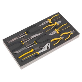 Sealey S01129 Tool Tray with Pliers Set 9pc