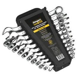 Sealey S0404 Combination Spanner Set 22pc Metric/Imperial