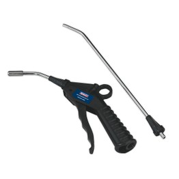 Sealey SA914 Air Blow Gun with Safety Nozzle & 2 Extensions