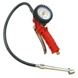 Sealey SA9312 Tyre Inflator with Twin Push-On Connector