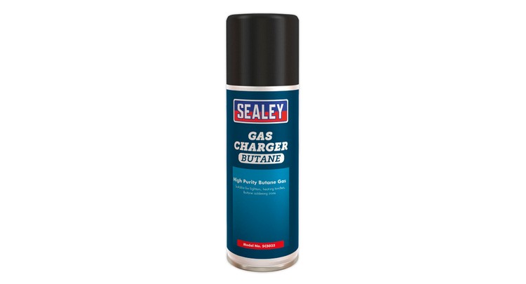 Sealey SCS035 Butane Gas Charger 200ml Pack of 6