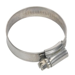 Sealey SHCSS1 Hose Clip Stainless Steel &#8709;32-44mm Pack of 10