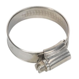 Sealey SHCSS1A Hose Clip Stainless Steel &#8709;25-38mm Pack of 10
