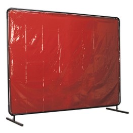 Sealey SSP993 Workshop Welding Curtain to BS EN 1598 & Frame 2.4 x 1.75m