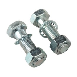 Sealey TB27 Tow Ball Bolts & Nuts M16 x 55mm Pack of 2