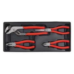 Sealey TBT02 Tool Tray with Pliers Set 4pc