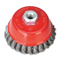 Sealey TKCB100 Twist Knot Wire Cup Brush &#8709;100mm M14 x 2mm