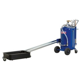 Sealey AK462DX Mobile Oil Drainer with Probes 80ltr Cantilever Air Discharge