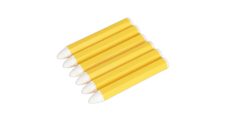 Sealey TST13 Tyre Marking Crayon - White Pack of 6
