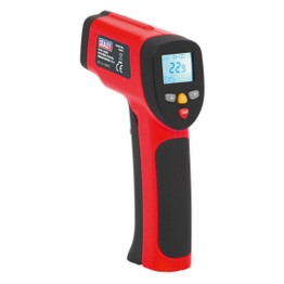 Sealey VS941 Infrared Twin-Spot Laser Digital Thermometer 12:1 High Temperature