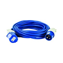 Defender 14M Extension Lead - 16A 1.5mm Cable - Blue 240V