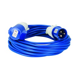 Defender 14M Extension Lead - 16A 2.5mm Cable - Blue 240V