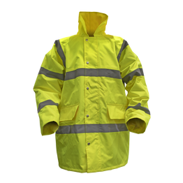 Sealey Hi-Vis Yellow Motorway Jacket with Quilted Lining - X-Large 806XL