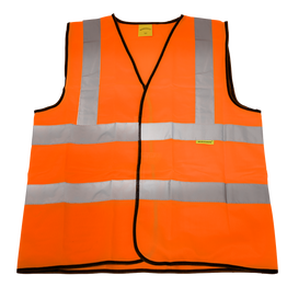 Sealey Hi-Vis Orange Waistcoat (Site and Road Use) - Medium 9812M