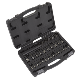 Sealey TRX-Star* Socket & Security Socket Bit Set 38pc 1/4", 3/8" & 1/2"Sq Drive AK6197B