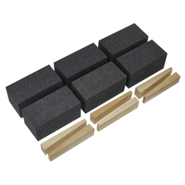Sealey Floor Grinding Block 50 x 50 x 100mm 12Grit - Pack of 6 FGB12
