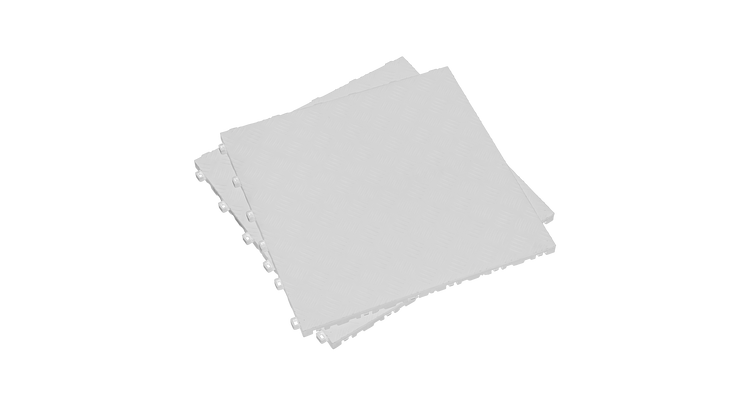 Sealey Polypropylene Floor Tile 400 x 400mm - White Treadplate - Pack of 9 FT3W
