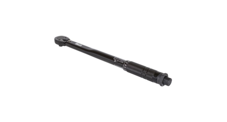 Sealey AK623B Micrometer Torque Wrench 3/8"Sq Drive Calibrated Black Series
