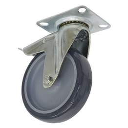 Sealey Castor Wheel Swivel Plate with Total Lock &Oslash;100mm SCW2100SPL
