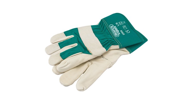 Draper 82609 Premium Leather Gardening Gloves - L