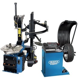 Draper 02152 Tyre Changer with Assist Arm and Wheel Balancer Kit