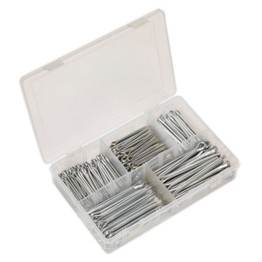 Sealey AB003SP Split Pin Assortment 230pc Large Sizes Imperial & Metric