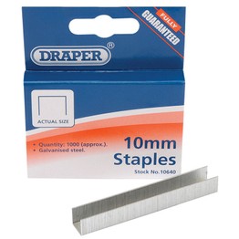 Draper 10640 10mm Steel Staples (1000)