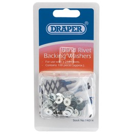 Draper 14014 100 x 3.2mm Rivet Backing Washers