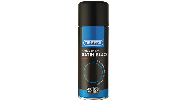 Draper 18013 Satin Black Paint (400ml)