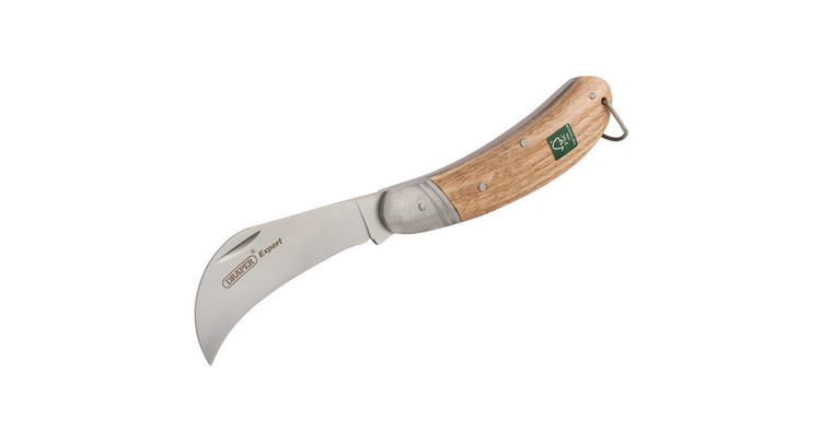 Draper 17558 Budding Knife with Oak Handle