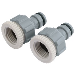 Draper 25907 Twin Pack of Tap Connectors (1/2" and 3/4")