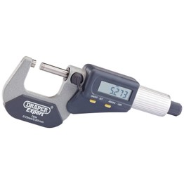 Draper 46599 Dual Reading Digital External Micrometer - 0-25mm/0-1"