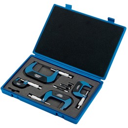 Draper 46607 Metric External Micrometer Set (4 Piece)