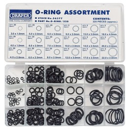 Draper 56377 O Ring Assortment (225 Piece)