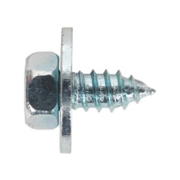 Sealey ASW141 Acme Screw with Captive Washer #14 x 1/2" Zinc BS 7976/6903/B Pack of 100