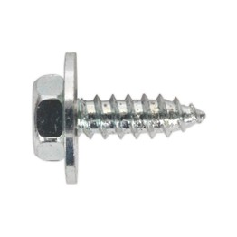 Sealey ASW812 Acme Screw with Captive Washer #8 x 1/2" Zinc BS 7976/6903/B Pack of 50