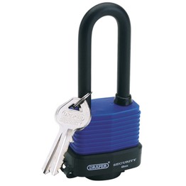 Draper 64177 45mm Laminated Steel Padlock with Extra Long Shackle