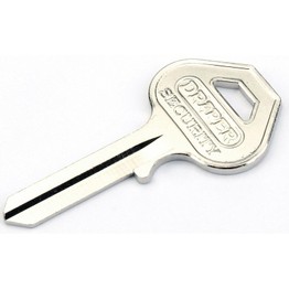 Draper 65713 Key Blank for 8307 and 8308 Series Padlocks - 40, 45, 50, 55 and 65mm