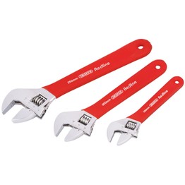 Draper 67634 Soft Grip Adjustable Wrench Set (3 Piece)