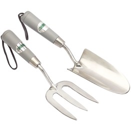 Draper 83773 Stainless Steel Hand Fork and Trowel Set (2 Piece)